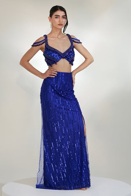 Libas Cafe by Nidhi & Ashish Vogue Embroidered Fishcut Lehenga With Blouse