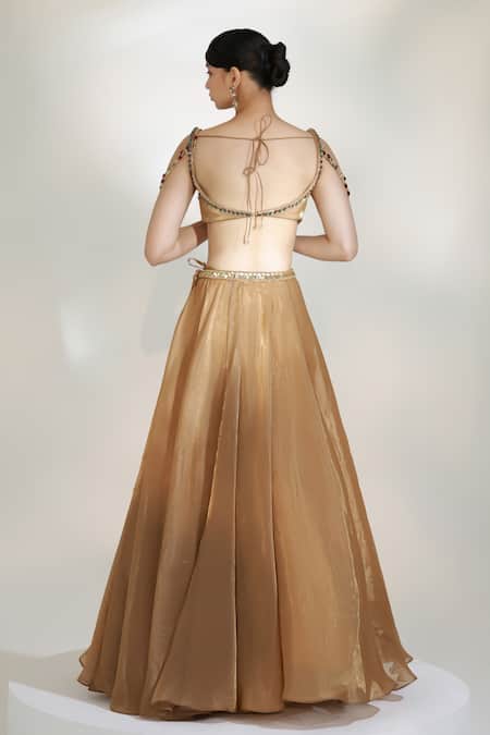 Libas Cafe by Nidhi & Ashish Lustre Jewel Embroidered Lehenga Set 