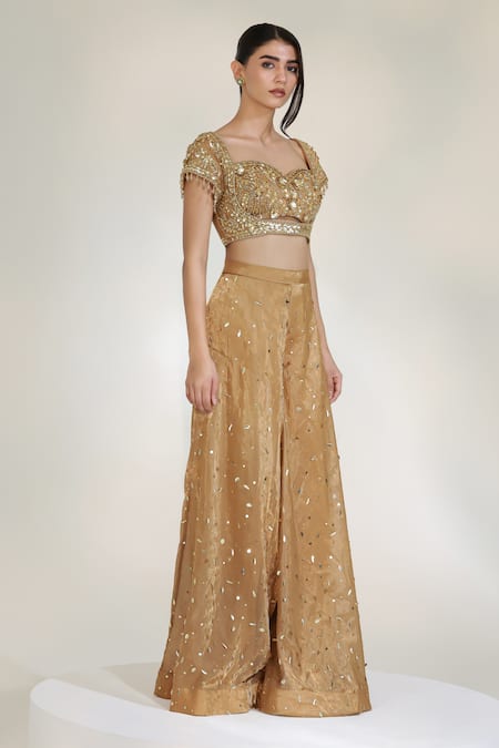 Libas Cafe by Nidhi & Ashish Lustre Embroidered Blouse Sharara Set 