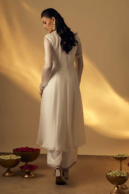 RAYASHA KHAN Sequin Embroidered Yoke Anarkali Set 