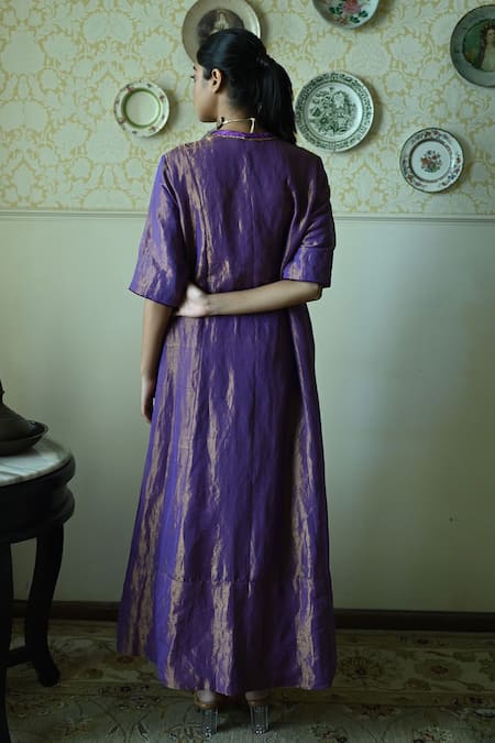 Shorshe Clothing Sashiko Hand Embroidered Kurta 