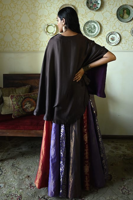 Shorshe Clothing Maharani Brocade Panelled Lehenga Skirt 