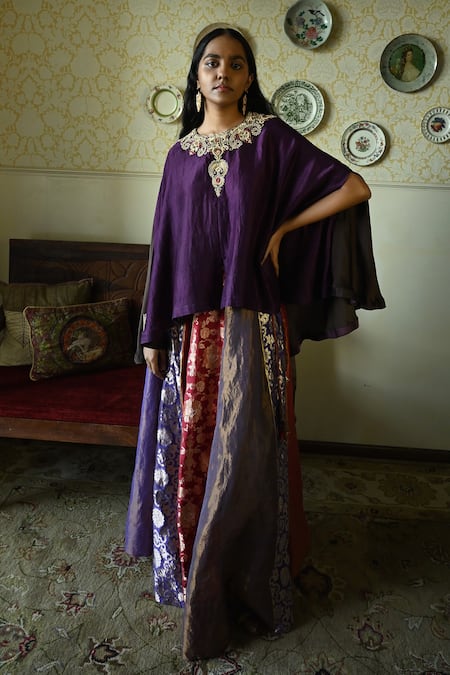 Shorshe Clothing Maharani Brocade Panelled Lehenga Skirt 