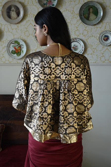 Shorshe Clothing Kedia Gujrat Brocade Kedia Blouse 