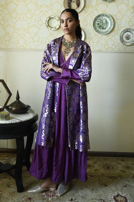 Shorshe Clothing Roshnee Gujrat Tissue Brocade Jacket 