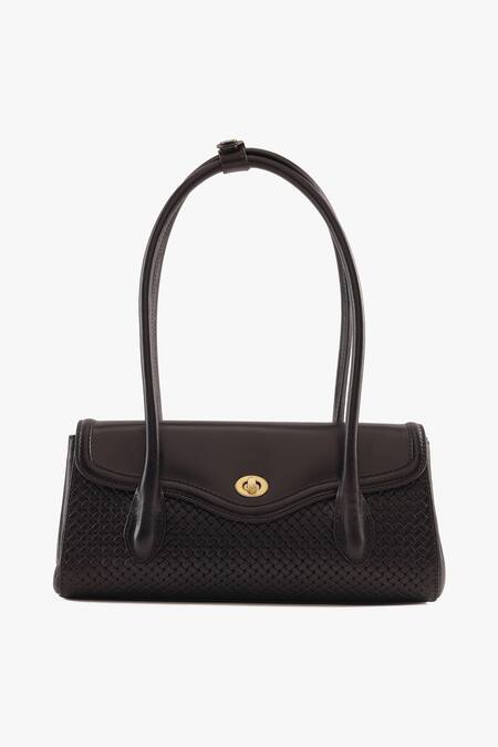 Shop_Tan & Loom_Black Seville Warm Leather Satchel Bag _Online_at_Aza_Fashions