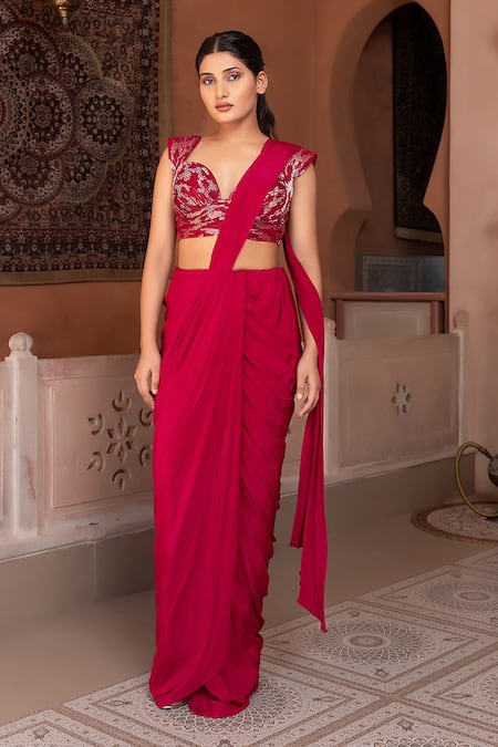 Nidhi Kejriwal Draped Saree With Wired Blouse 