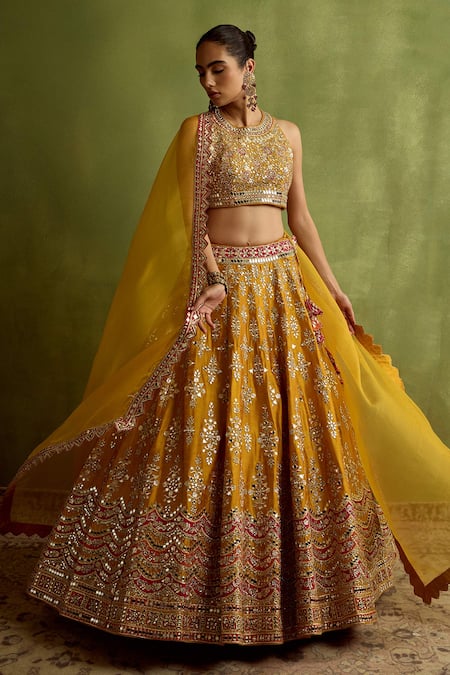 SUHINO Embroidered Lehenga Set 