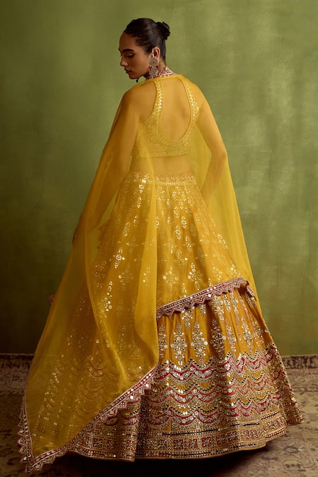 SUHINO Embroidered Lehenga Set 
