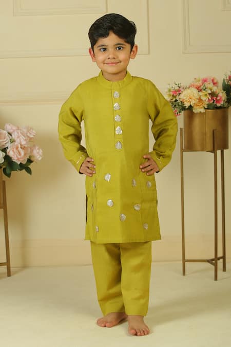 Pankhuri By Priyanka Motif Embroidered Kurta Set 