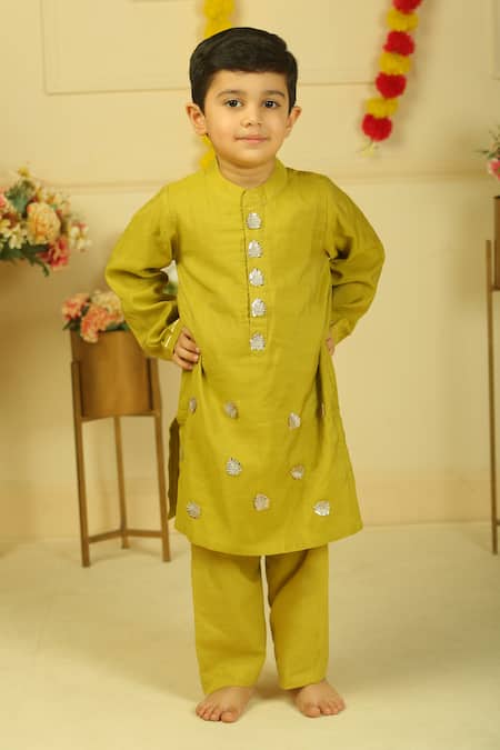 Pankhuri By Priyanka Motif Embroidered Kurta Set 