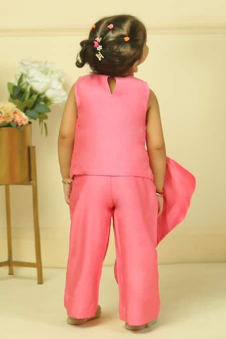 Pankhuri By Priyanka Oversized Bow Top & Pant Co-ord Set 