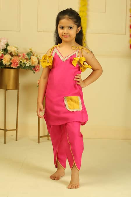 Pankhuri By Priyanka Halter Kurta & Tulip Pant Set 