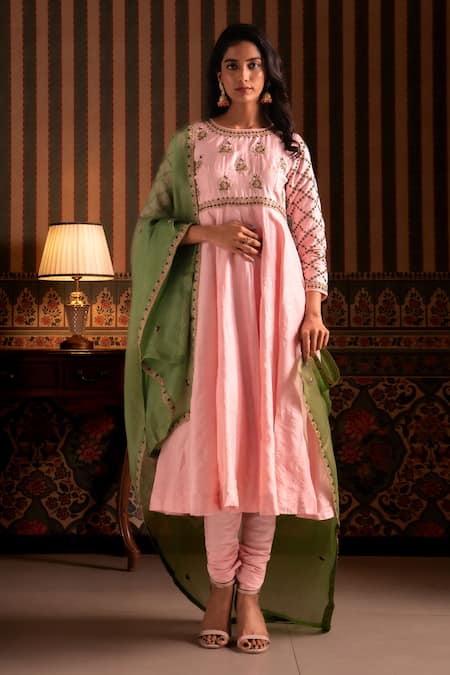Aavya Embroidered Anarkali Set 