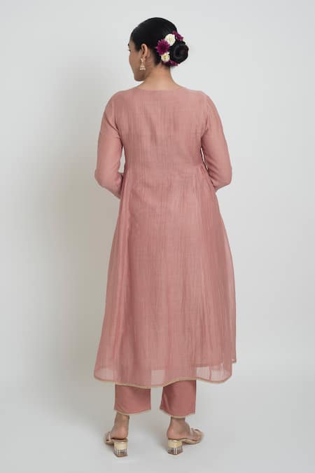 Sinjhar Chanderi Embroidered Kurta, Pant & Dupatta Set 