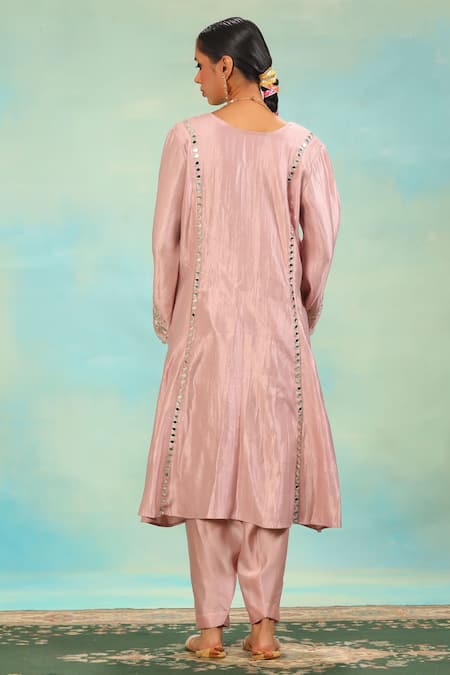 Swati Wadhwani Couture Dabka & Zari Embroidered Choga Salwar Set 