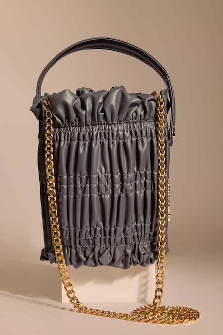Tara And I Grey Drift Bucket Bag 