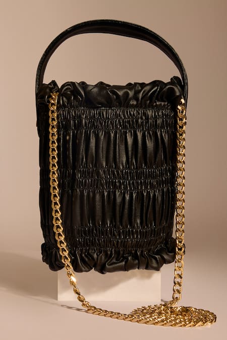 Tara And I Black Drift Bucket Bag 