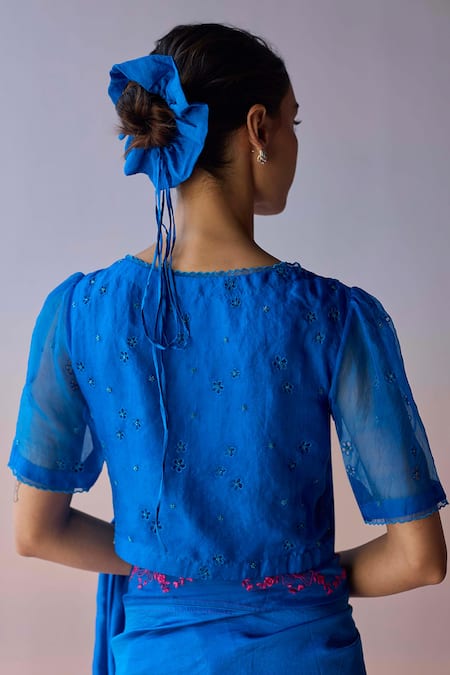 Surmaye StarBloom Persian Blue Blouse 
