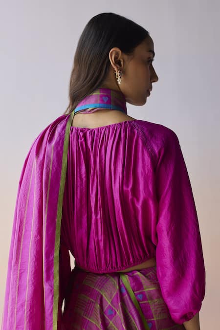 Surmaye Moonshadow Pink Blouse 