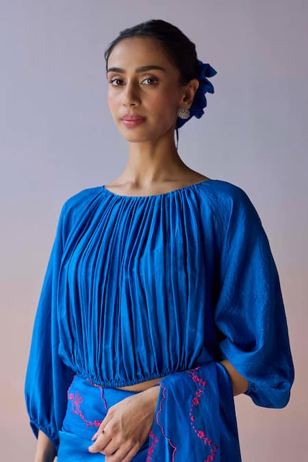 Surmaye Moonshadow Blue Blouse 
