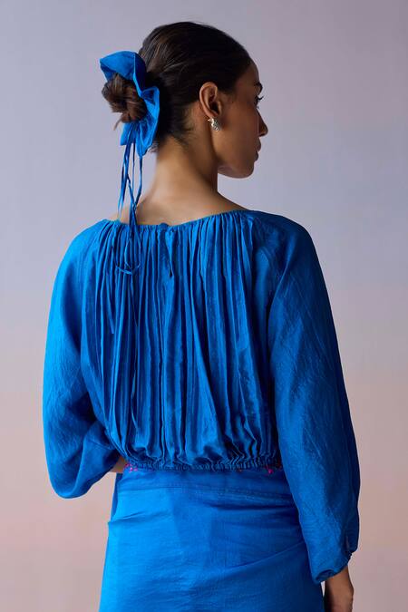 Surmaye Moonshadow Blue Blouse 