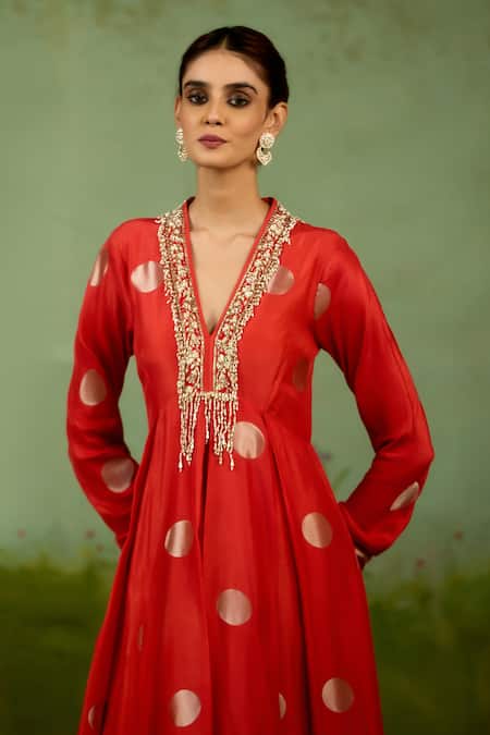 Shop Shyam Narayan Prasad Orange Brocade, Organza Embroidery, Beads, Metallic Thread Burnt Anarkali Set Online at Aza Fashions Shop_Shyam Narayan Prasad_Orange Brocade, Organza Embroidery, Beads, Metallic Thread Burnt Anarkali Set _Online_at_Aza_Fashions