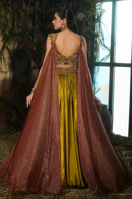 Shashank Arya Sequins Embroidered Lehenga Set 