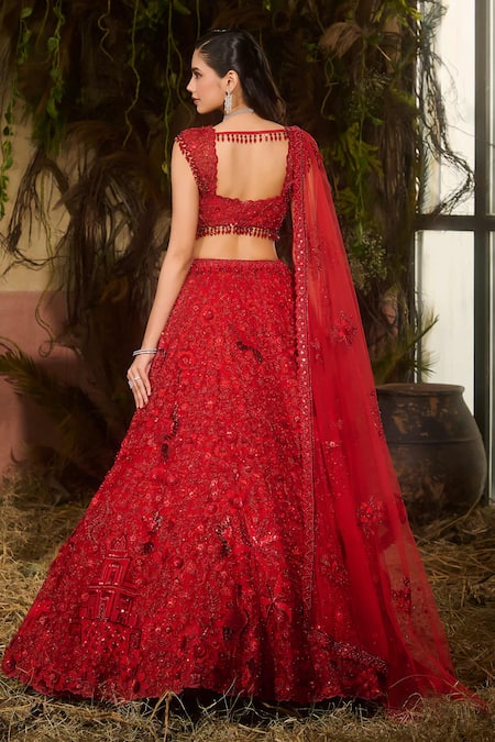 Shashank Arya Resham & Crystal Work Lehenga Set 
