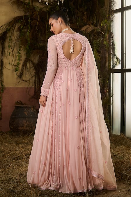 Shashank Arya Sequins & Crystal Embroidered Anarkali Set 