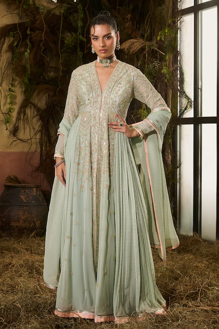 Shashank Arya Embroidered Anarkali Set 
