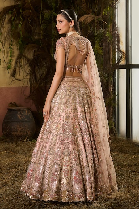 Shashank Arya Bridal Embroidered Lehenga Set 