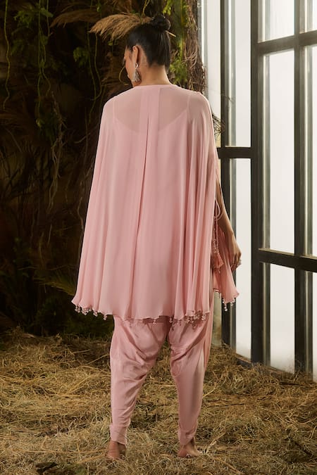 Shashank Arya Sequins & Dabka Embroidered Cape Kurta Set 