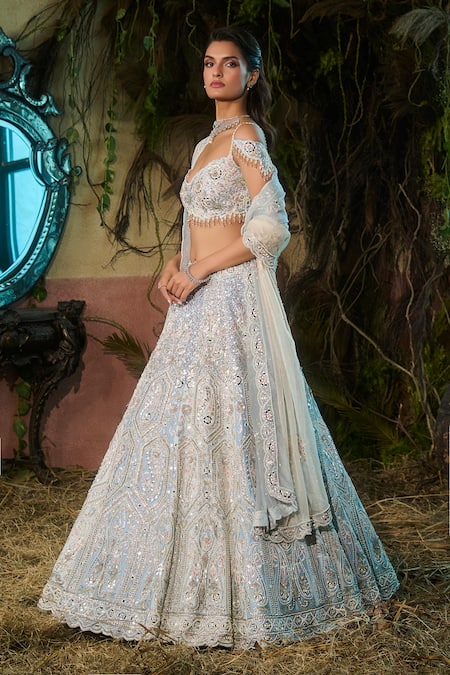 Shashank Arya Embroidered Lehenga Set 