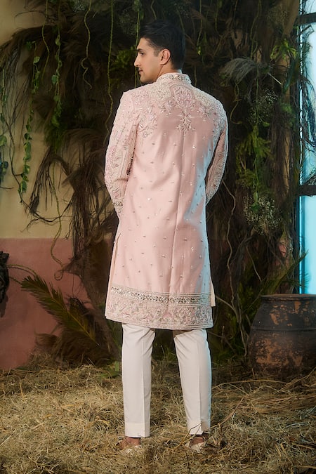 Shashank Arya Embroidered Sherwani Set 