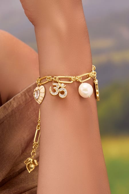 Mnsh Shubh Polki Bracelet 