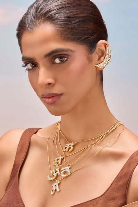 Mnsh Chaand Polki Earcuff 