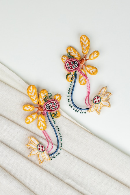 Krutiarts Kajol Embroidered Earrings 