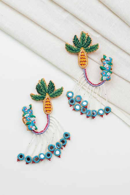 Krutiarts Shilpa Embroidered Earrings 