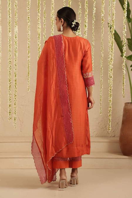 Gulabik Jaipur Gota Patti Work Kurta Set 