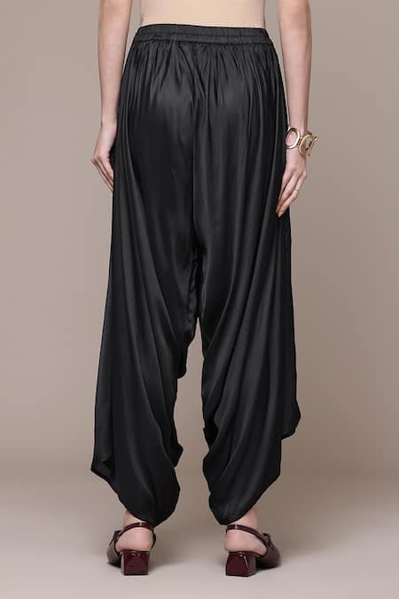 Ritu Kumar Solid Draped Palazzo Pant 