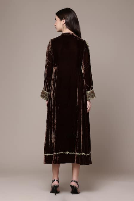 Ritu Kumar Vernia Velvet A-Line Dress 