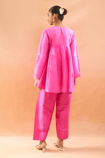 Archana Shah Embroidered Peplum Kurta Set