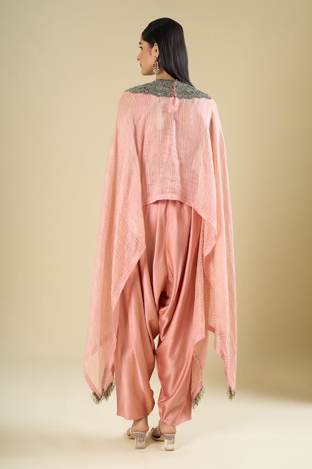 Prisho Embroidered Kaftan With Dhoti Pant 