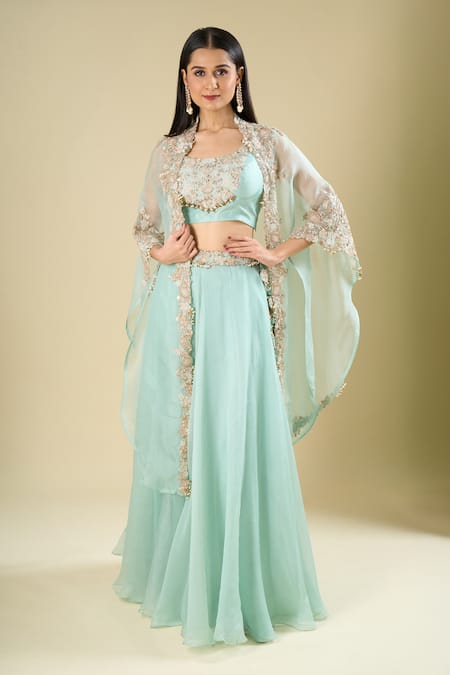 Prisho Embroidered Skirt Set 