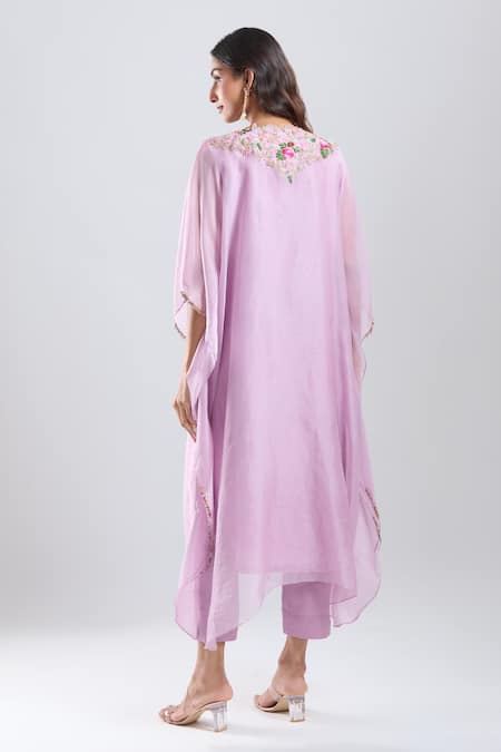 Prisho Embroidered Kaftan With Pant 