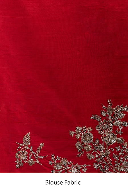 Buy_Anushree Reddy_Pink Embroidery, Zari, Sequins Inayat Saree With Unstitched Blouse Piece 