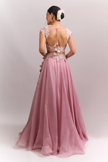 Anushree Reddy Athena Pico Embroidered Skirt Set 