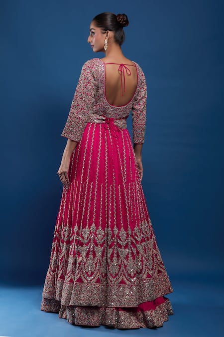 Samyukta Singhania Embroidered Anarkali Lehenga Set  
