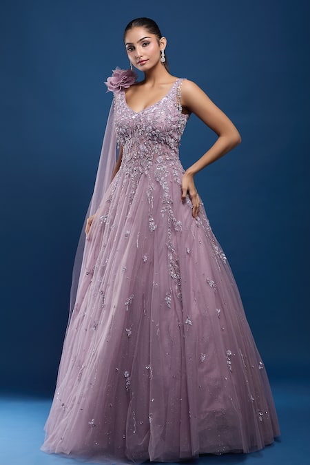Samyukta Singhania Embroidered Net Gown 